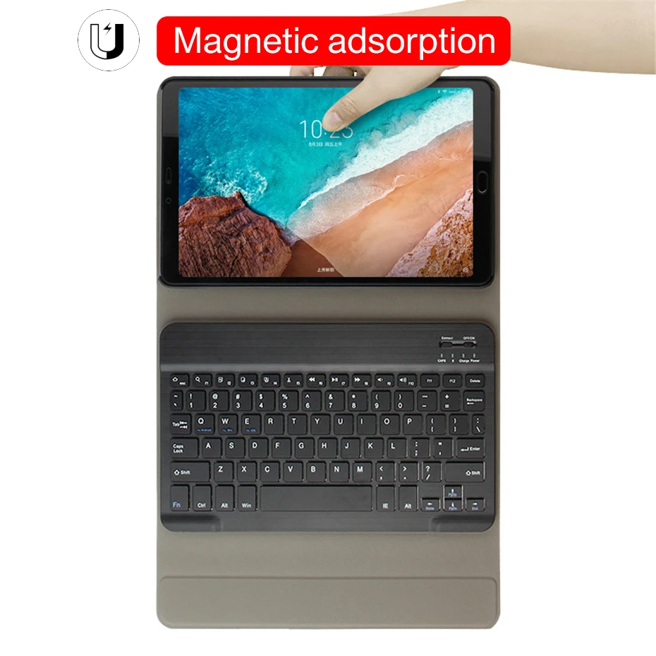 Magntic чехол для Xiaomi mi Pad 4 Plus планшета 10 1 ''PU кожаный Mi + Bluetooth клавиатура|Чехлы