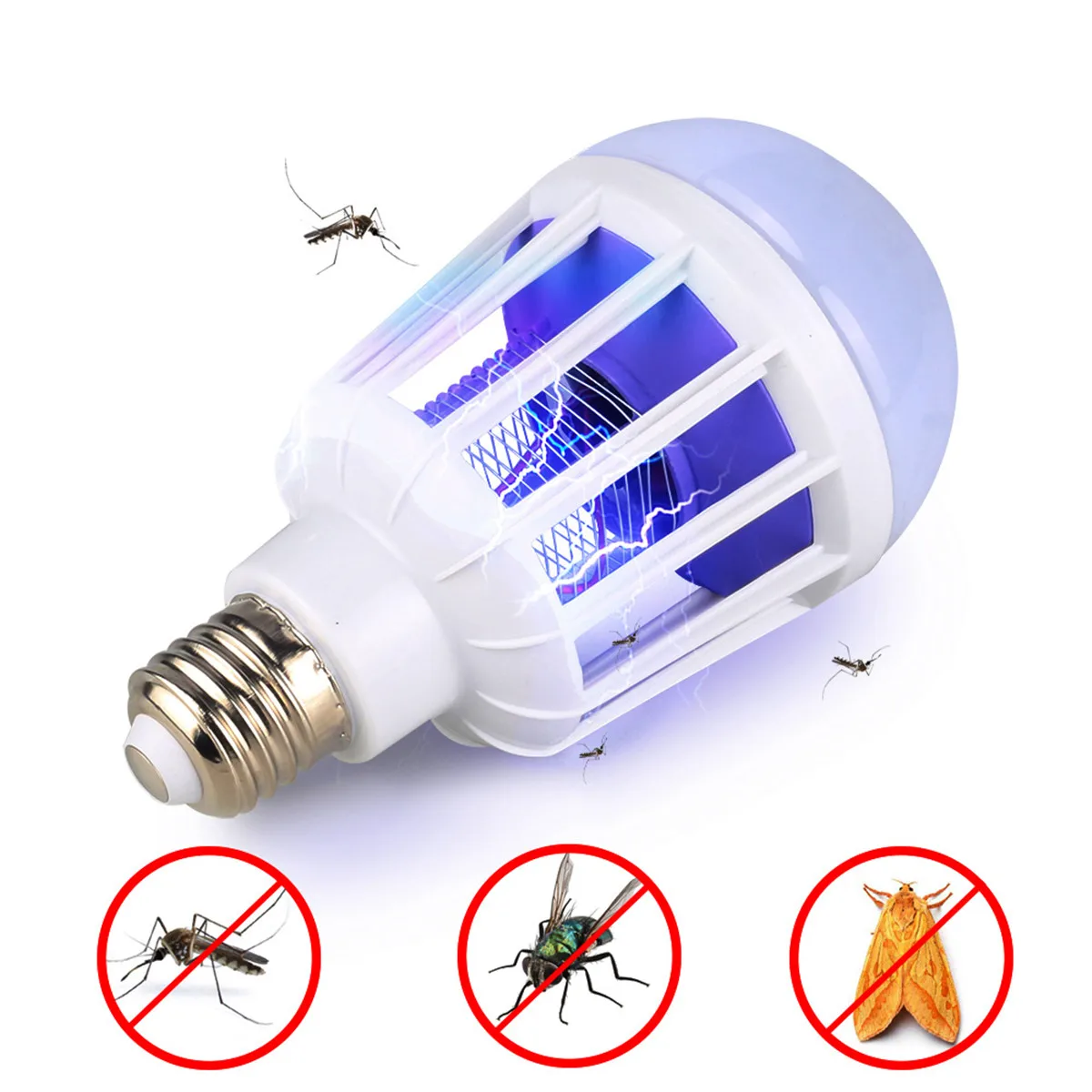 

AC110~220V LED Mosquito Killer Bulb E27/B22 LED Bulb For Home Lighting Bug Zapper Trap Lamp Insect Anti Mosquito Repeller Light