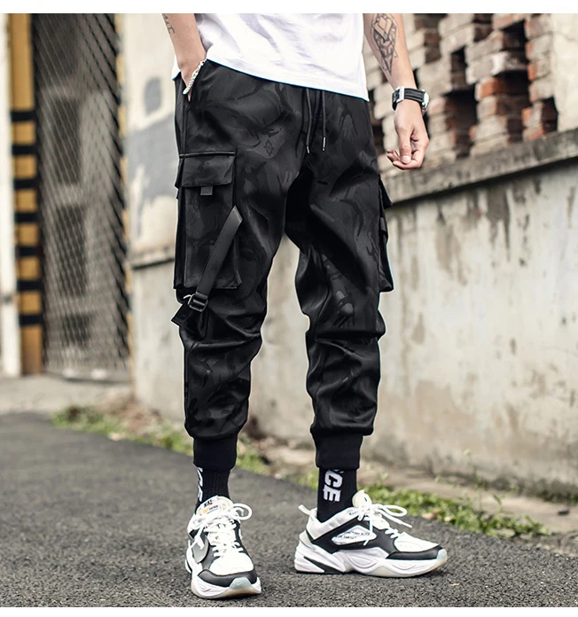 LAPPSTER мужские уличные брюки карго с лентами мужские комбинезоны в стиле хип-хоп камуфляжные спортивные брюки мужские камуфляжные штаны для бега