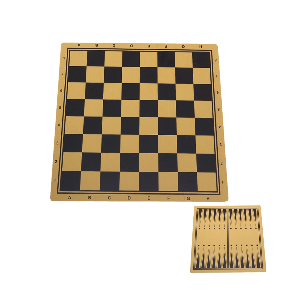 

BSTFAMLY MDF Wood Chess Game 44*47cm Checkerboard 47*47 mm Checker International Chessboard and Backgammon Board IB2