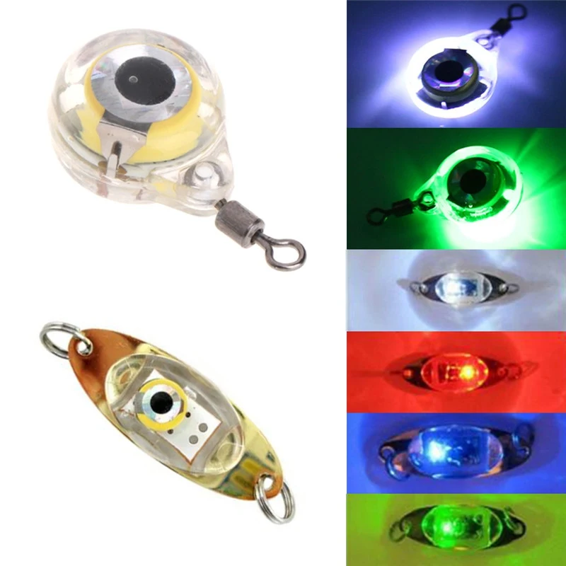 

Outdoor Fishing Light Flash Lamp LED Deep Drop Underwater Eye Shape Fishing Squid Fish Lure Light Outdoor Fish Lure Lamp