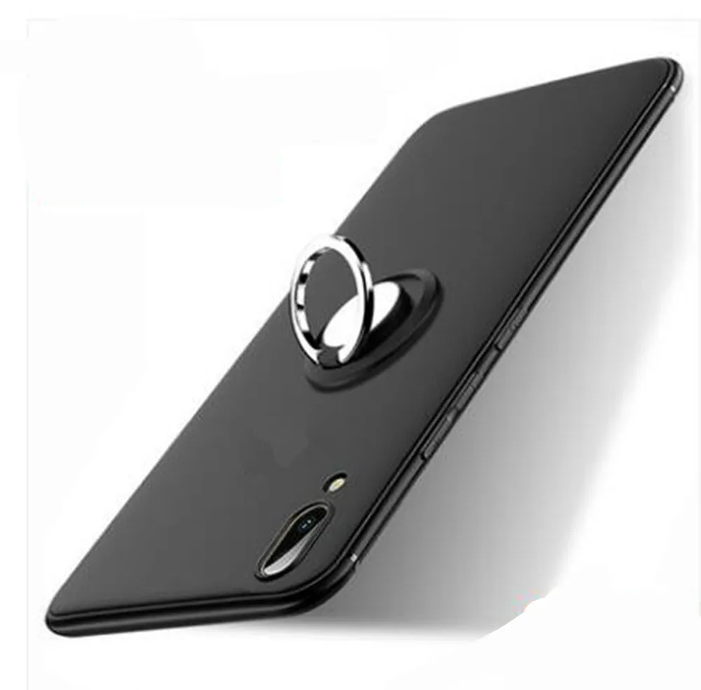 Роскошный магнитный автомобильный чехол TPU Мягкий для UMI umidigi One Finger Ring