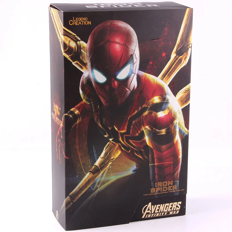 Hot Toys Avengers Infinity War Iron Spider SpiderMan Peter Parker PVC Spider-Man Action Figure Collectible Model Toy Superhero