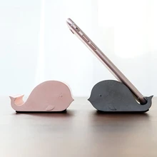 Cute Whale Cement Cell Phone Holder Mold Homemade Concrete Tablet Stand