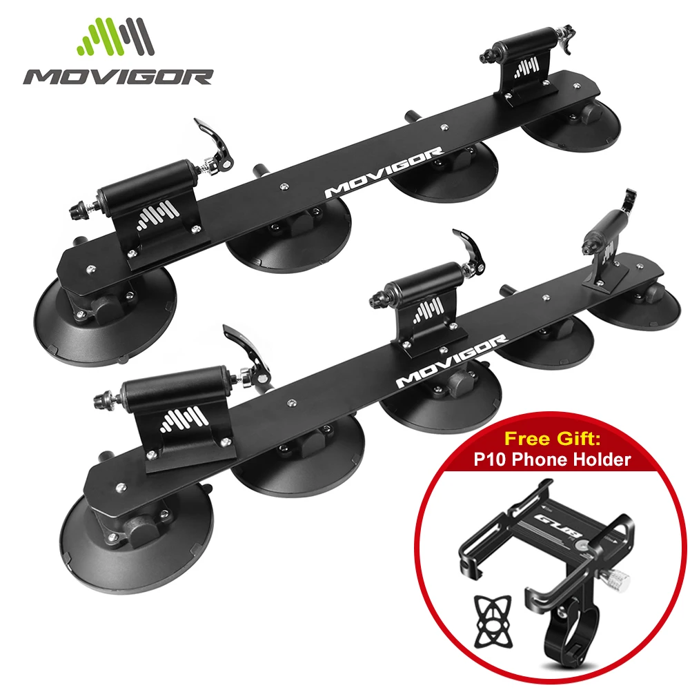 Bike Bicycle Rack Suction Roof-Top Car Racks Carrier Quick Install MTB Mountain 