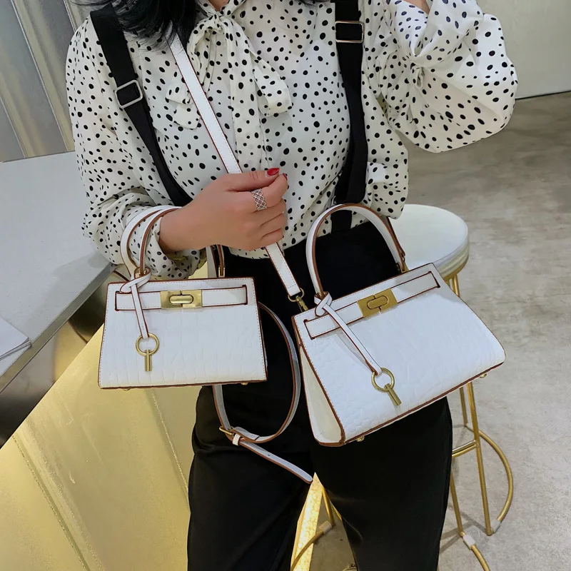 

Crocodile handbag female 2019 new large capacity shoulder slung trapezoid hand bags women handbags luxury bag tote bag