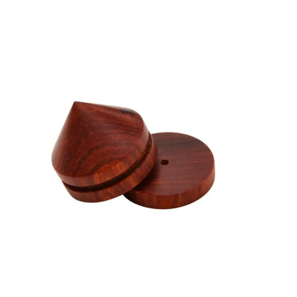 8Pcs Rosewood Speaker Isolation Feet Stand 23mm/0.91" Wooden Spikes + Base Pads