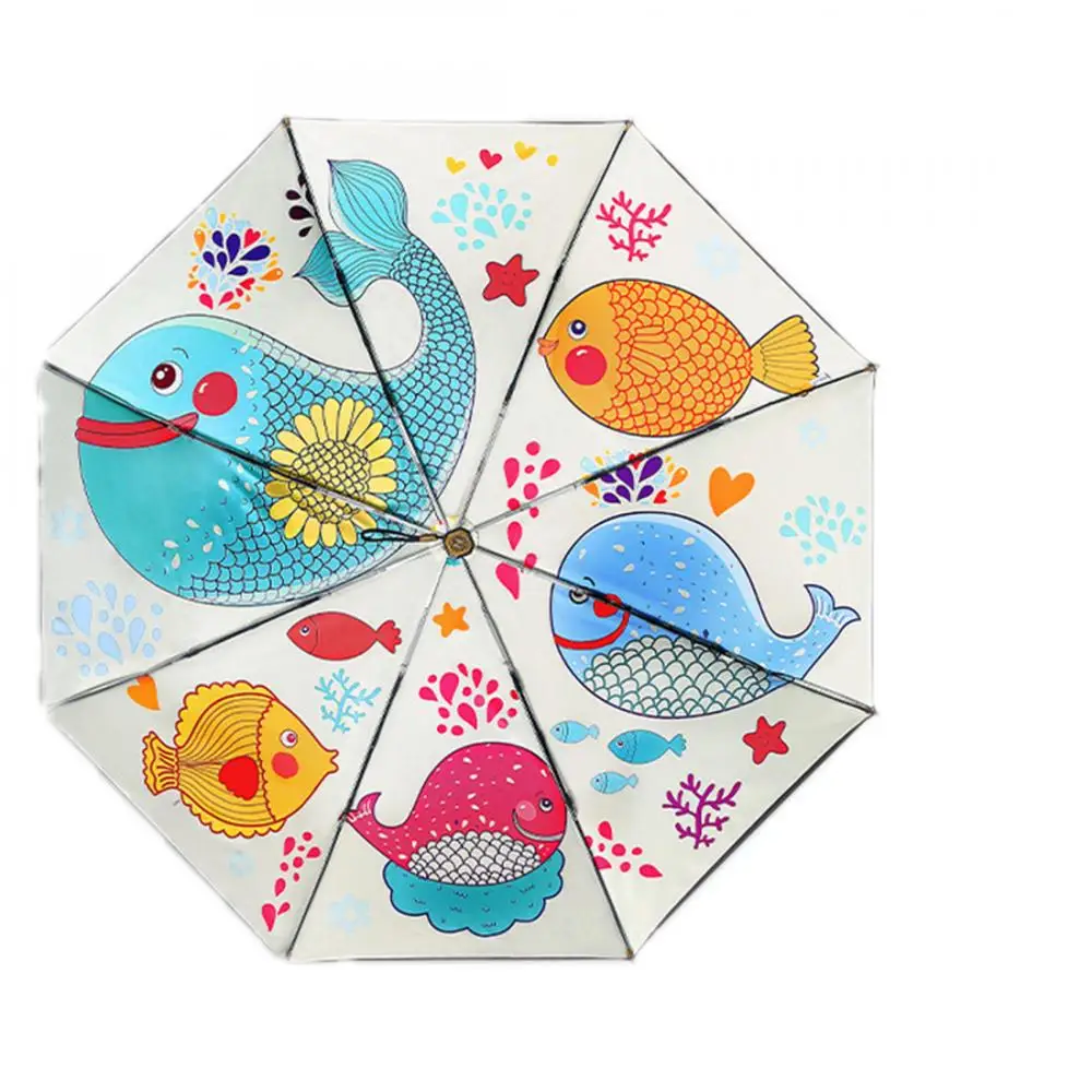 

Small 3 Folding Umbrellas Girl Mini Pocket Cute Parasol Sunny Rain Anti-Uv Paraguas Portable Travel Umbrellas Female Parapluie