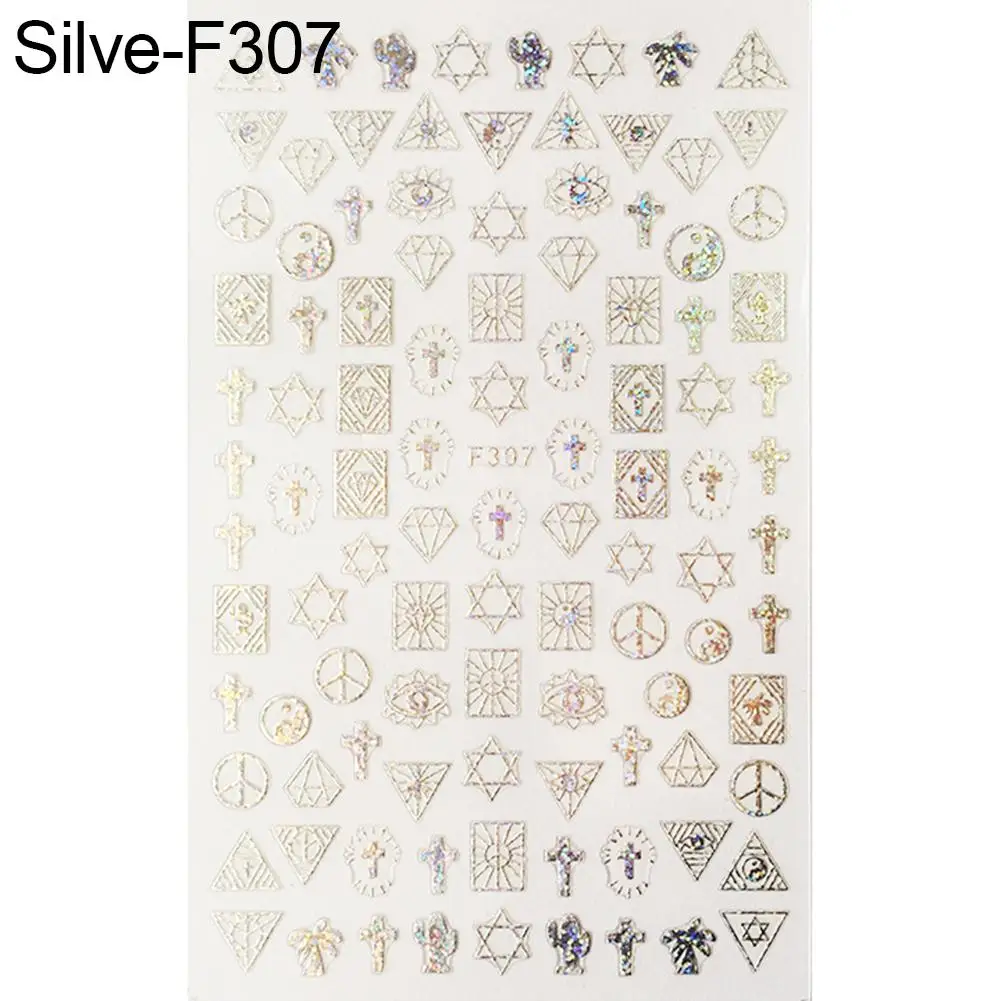 

Hot Simple Geometric Pattern Women Beauty Nail Art Sticker DIY Decals Manicure Decor