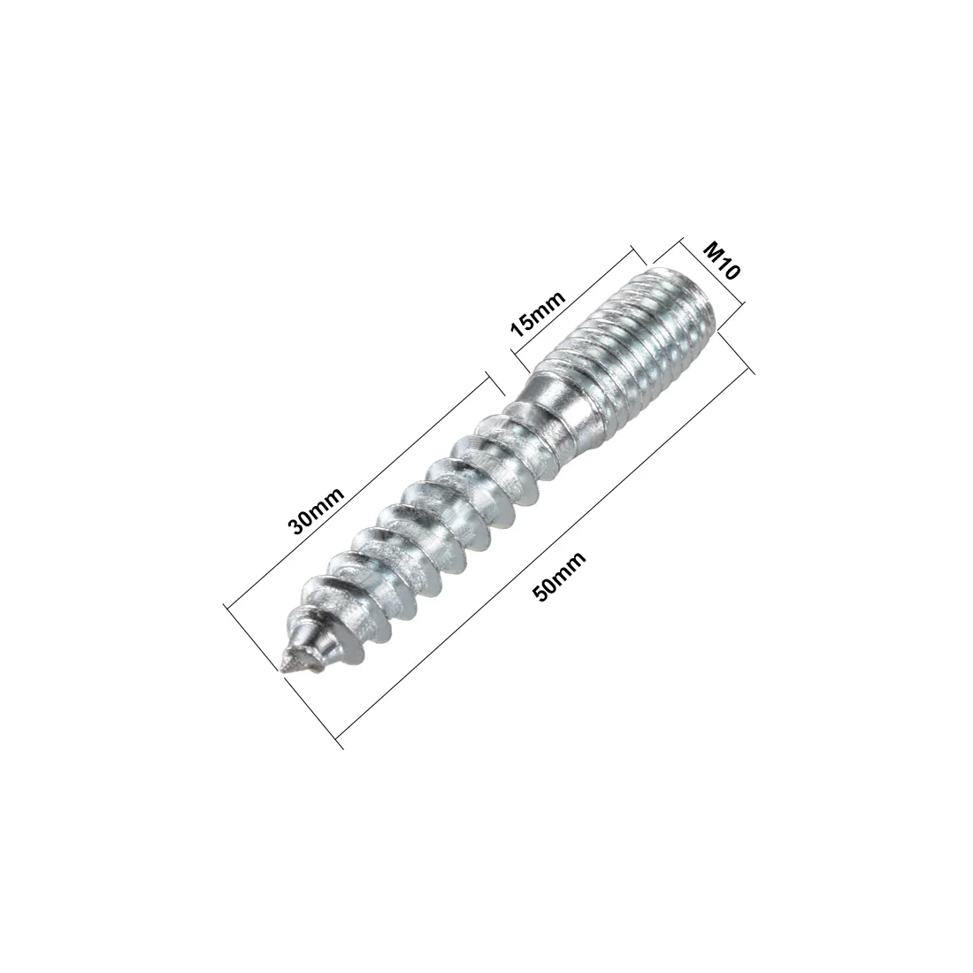 Uxcell 8 шт. M10x50mm вешалка болт двуглавый болт Саморез для мебели
