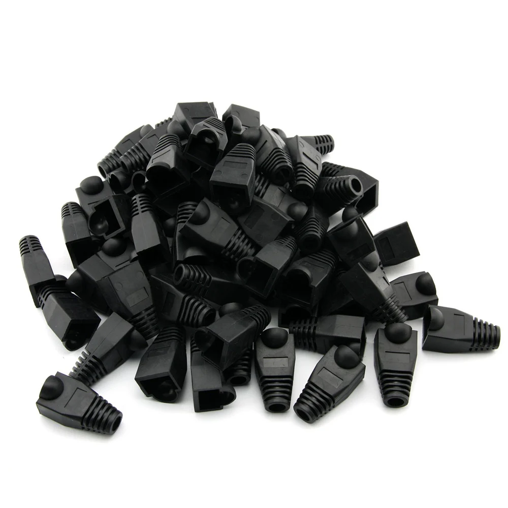 VONETS 100 шт. CAT5E CAT6 RJ45 RJ 45 8P8C 8 P 8C C Ethernet сетевой кабель линейный провод разъем Натяжная