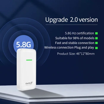 

Carlinkit2.0 Version Wireless Carplay Adapter Dongle for Iphone IOS12 Car OEM Original Wired Carplay Built-in Wired To Wireless