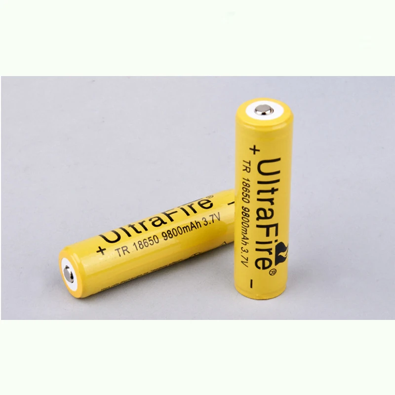 New Original 18650 3.7 v 9800 Mah Lithium Rechargeable Battery(No PCB) For flashlight batteries