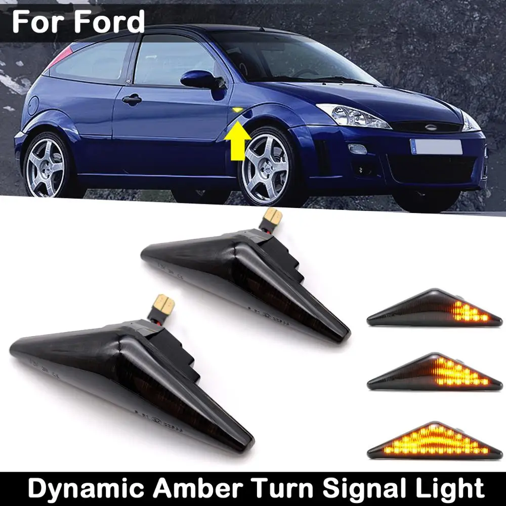 2 шт. для Ford Focus MK1 1998 2004 Mondeo MK3 2000 2007 светодиодные бокосветодиодный габаритные огни