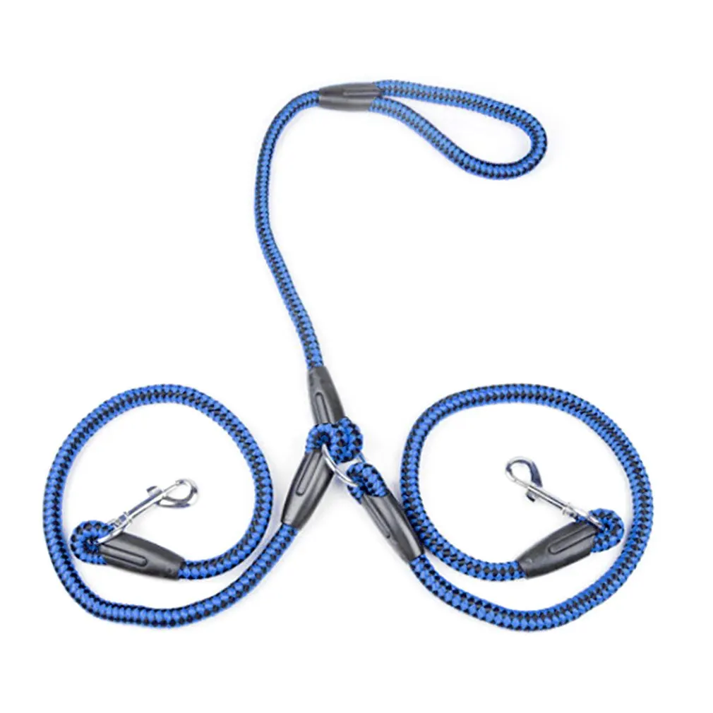 

OUTAD Nylon Ribbon Double Dog harness Leash Adjustable Training Leash Cats Dogs Harness Collar Leash Strap Belt Drop Shipping
