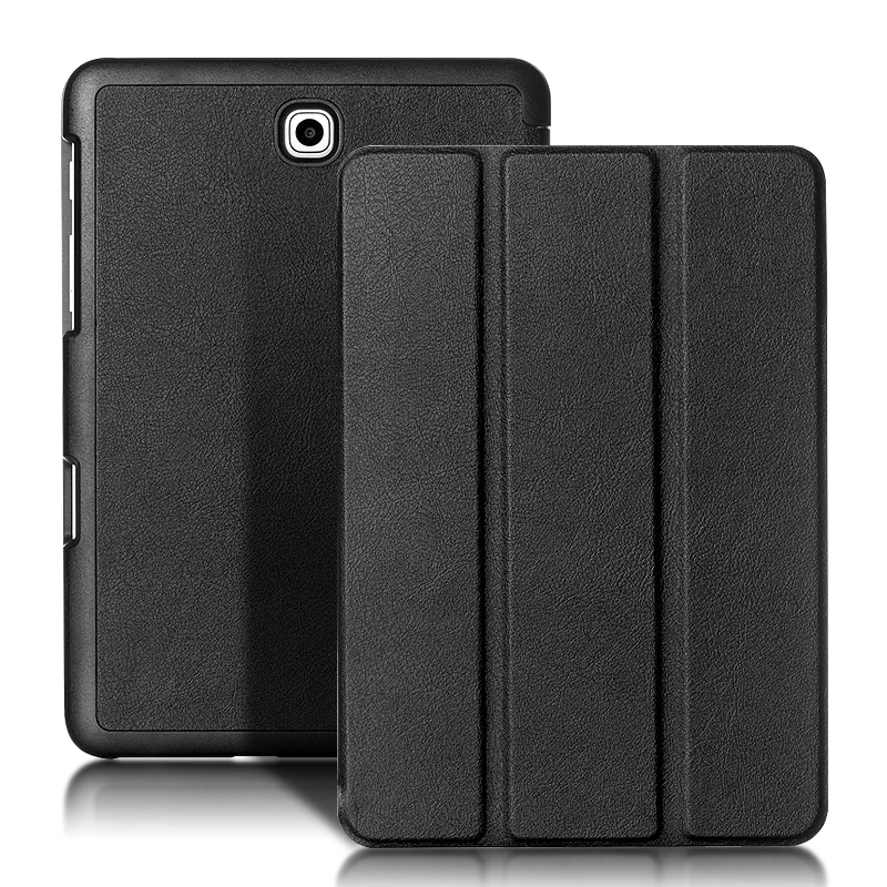 Premium PU Leather Tri-Folding Stand Magnetic Flip Tablet Cover Case
