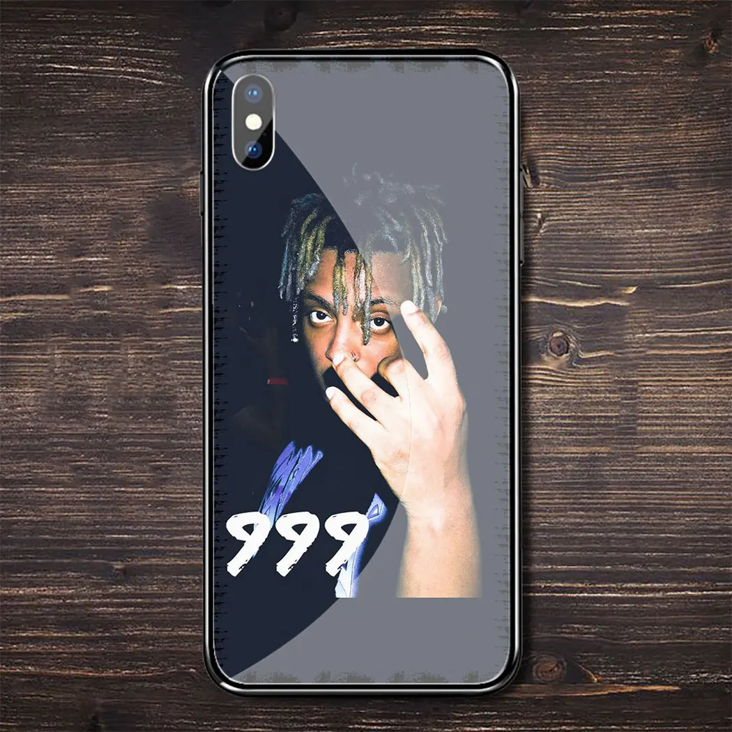 TG1 L44 Rapper Juice WRLD чехол из закаленного стекла для iphone 11 Por XS Max XR X 8 7 6 6S Plus 5 5S SE чехол - Цвет: TG1