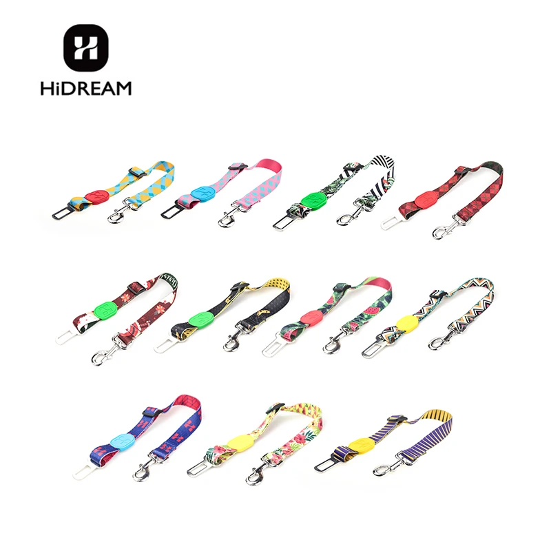 Hidream perro para cinturón de seguridad de coche ajustable pequeña medio y perros y gatos grandes general hebilla de seguridad