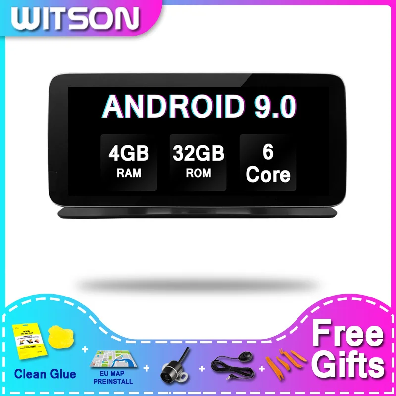 WITSON Mercedes-Benz большой экран Android 9 0 автомобильный DVD Gps для MERCEDES-BENZ C-Class C218 X218 2012 NTG4.0 4G