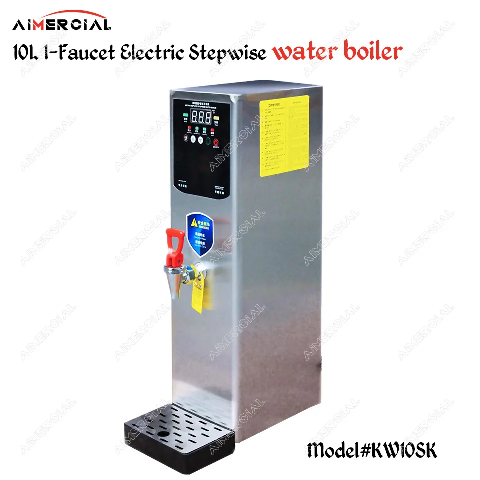 KW10SK commercial electric stepwise water boiler stainless steel water boiling machine with microcomputer control