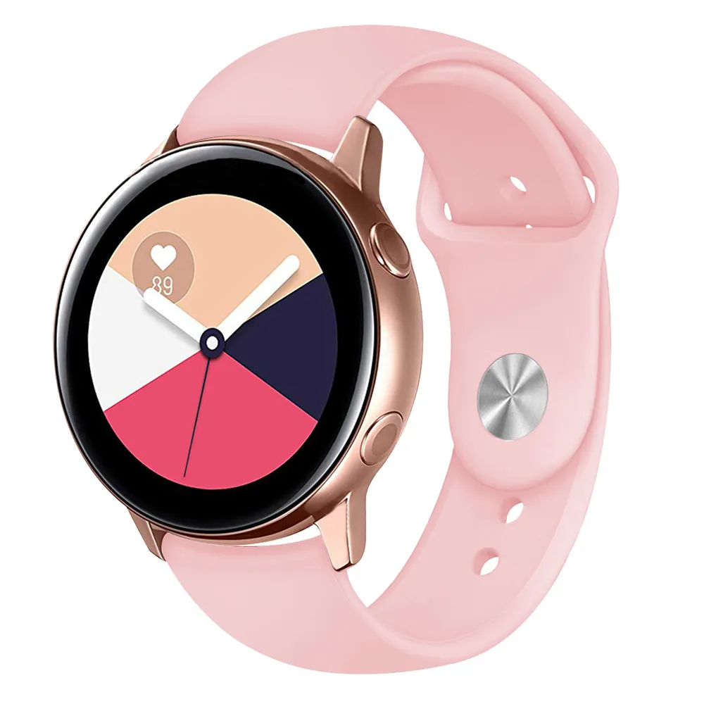 Силиконовый ремешок для часов для samsung Galaxy Active ремешок для Xiaomi Huami Amazfit Bip Замена для Galaxy 42 мм часы - Цвет: color 14