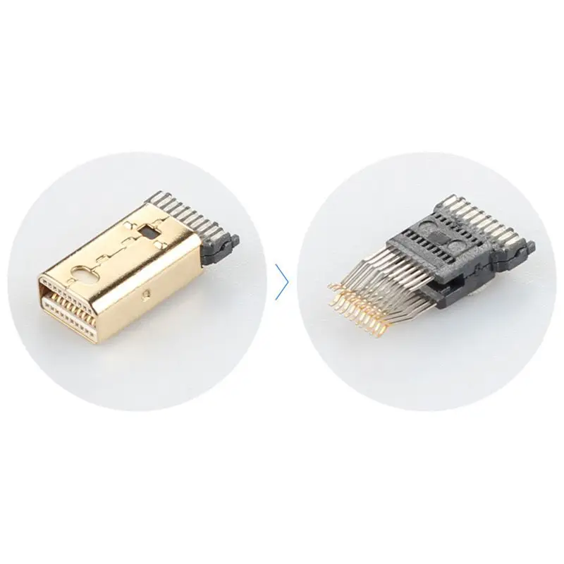 Адаптер FFYY-Mini DisplayPort-HDMI [Super Slim, алюминиевый корпус, адаптер Thunderbolt-HDMI серебристо-белый