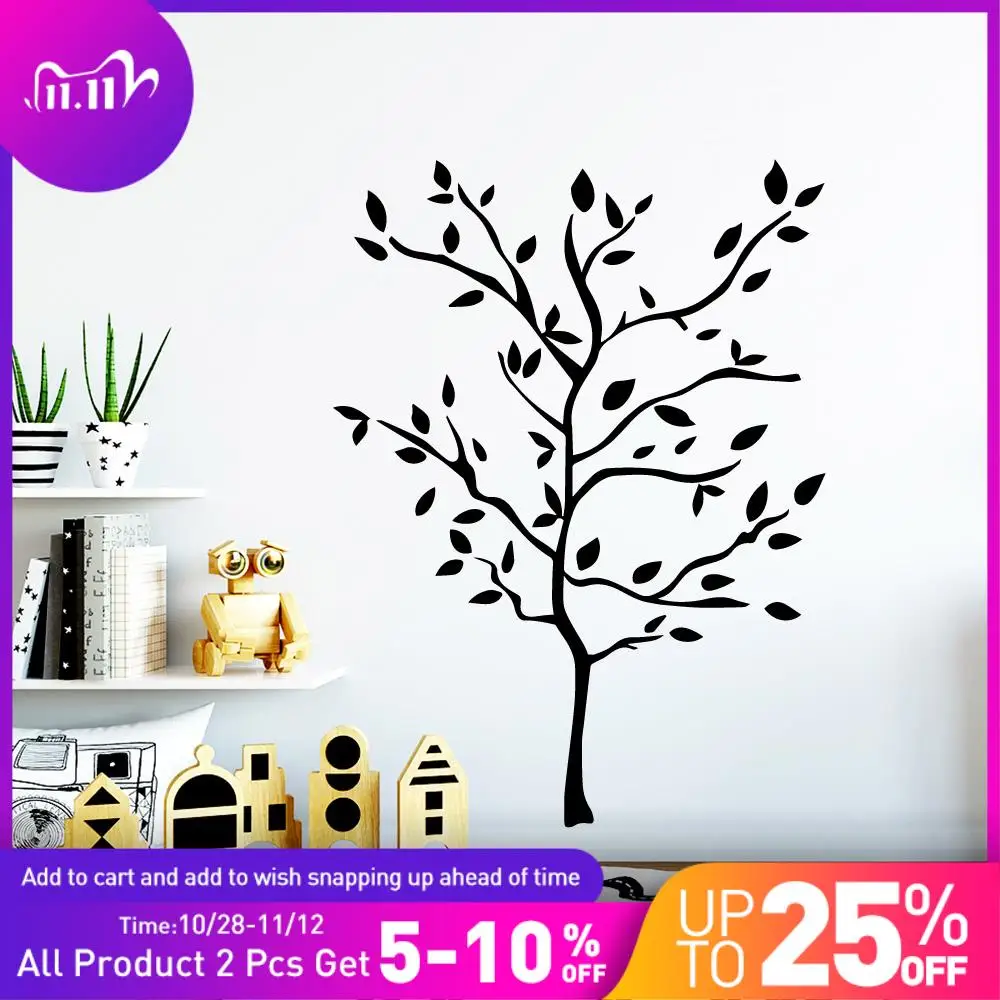 Plane Sticker Tree Pvc Wall Decals Home Decor Kids Room Nature Mural Poster Living Bedroom muursticker | Дом и сад