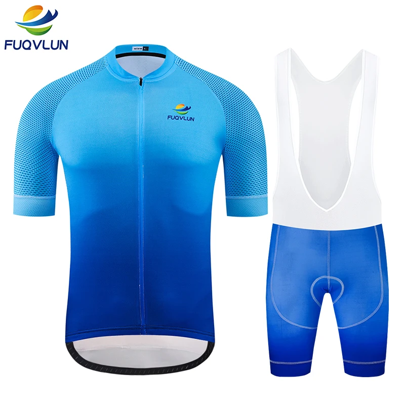 

FUQVLUN 2020 Cycling Jerseys Set Men Summer Short Sleeve Ropa Ciclismo bicycle Clothing Sport Bike Clothes