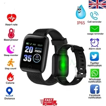 

Bluetooth Smart Watch Fitness Tracker Heart Rate Blood Pressure Monitor Sport UK