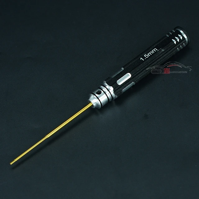 Wear-resistant 1.5MM 2.0MM 2.5MM 3.0MM Titanium Plated Hexagon Screwdriver Bit handle Screws RC Car Model Repair Tools