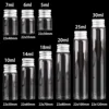 10 pieces 5ml/6ml/7ml/10ml/14ml/18ml/20ml/25ml/30ml Glass Bottles with Aluminium Lids Small Mini Glass Jars 9 Sizes U-pick 1