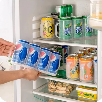 

Refrigerator Storage Box Cola Beverage Can Save Space Four Case Organizer Home Kitchen Organizer Kitchen Accessories
