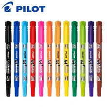 6 шт. PLIOT двойной знак масла SCA-TM 1,0 мм/2,0 мм ход крюк линия цвет быстросохнущая ручка Защита окружающей среды безопасность