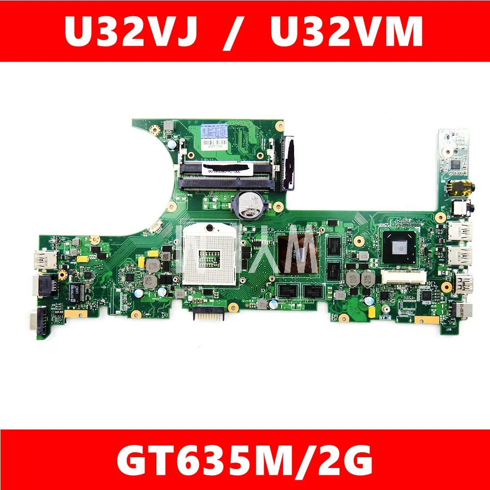 

U32VJ GT635M/2G N13P-GLR-A1 Mainboard For ASUS U32V U32VJ U32VM laptop motherboard 60-N4LMB2000-C01 100% Tested Free Shipping