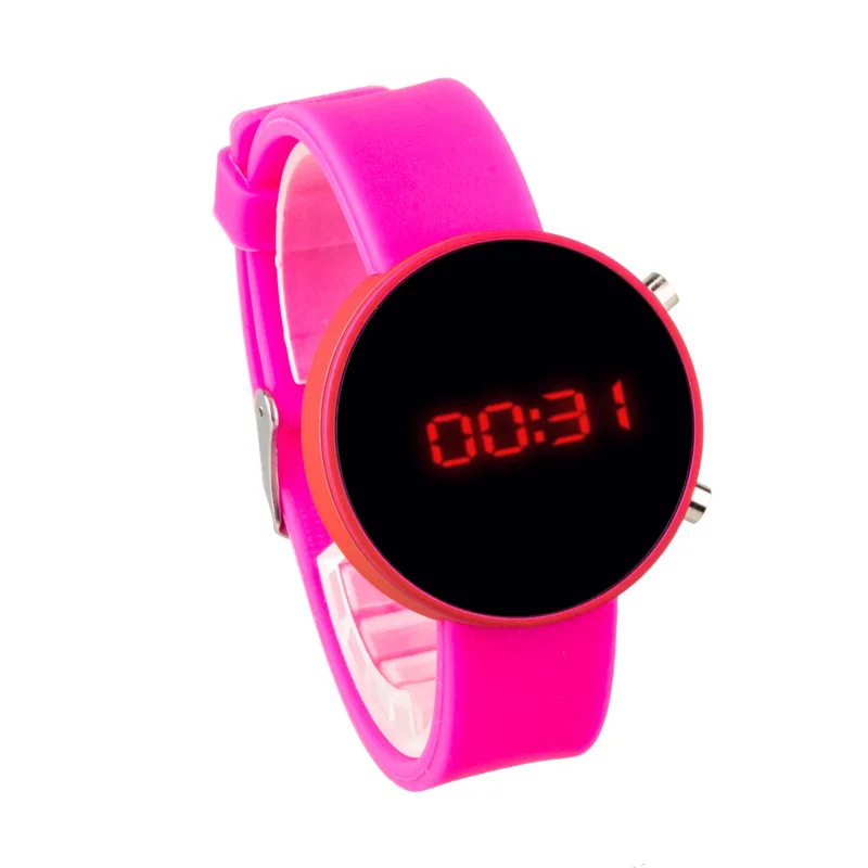 Children's Digital Watch Fashion Pink Strap Sports Electronic Wrist Watches Boys Girls Cute Cartoon Clock Kids Baby Gifts Reloj