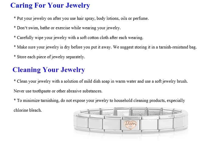 caring for your jewelry