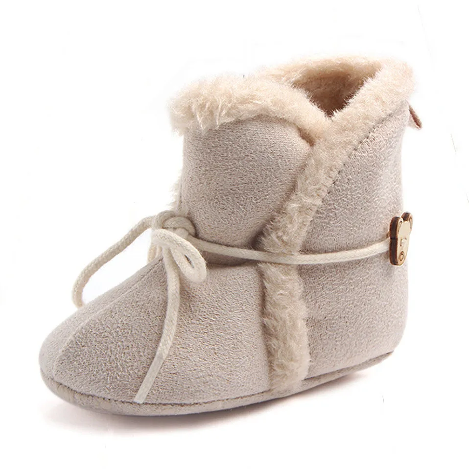 Infant Toddler Baby Boys Girls snow Boots For Newborn Baby Winter Keep Warm Soft Sole Plush Snow Shoes Prewalker