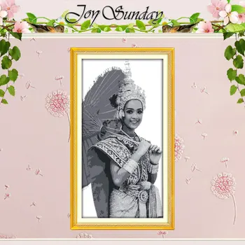 

Sweet Smile Patterns Counted Cross Stitch DIY 11CT 14CT Cross Stitch Set Chinese Cross-stitch Kits Embroidery Needlework