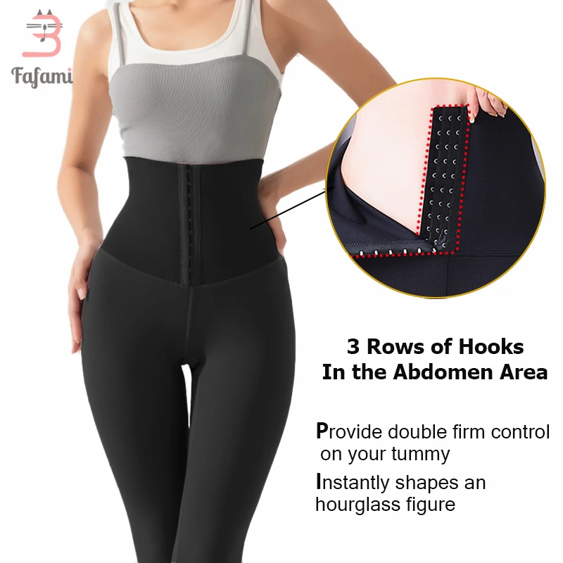 Tummy Control Leggings for Women Postpartum Recovery Slimming Pants Shapewear High Waist Corset Workout Body Shaper Yoga Tights