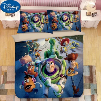 

Disney Toy Story Children Cartoon Bedding Set Twin Queen King Duvet Cover Set Buzz Light year Boy Gift Bedroom Decor