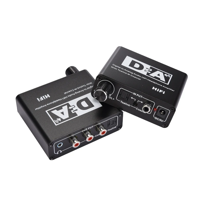 Hot Sale 192KHz DAC Digital to Analog Converter Audio HiFi Headphone Converter Amplifier 3 5mm Jack Adapter