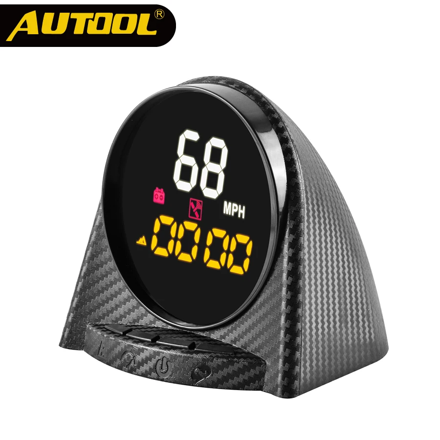 AUTOOL X70 GPS дисплей HUD измеритель скорости высота времени Компас Цифровой