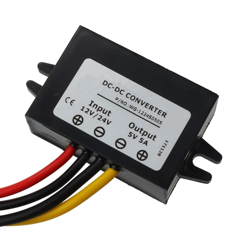 DC/DC 12V/24V понижающий до DC 5V 5A 25W силовой трансформатор|Трансформаторы| |