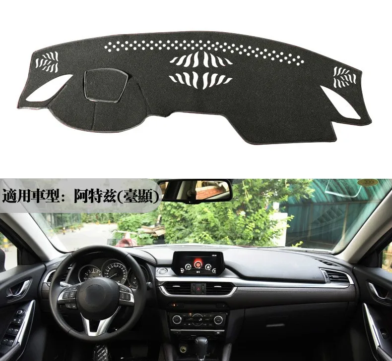 

Anti-UV Dashboard Cover Mat Pad DashMat Dash Sun Shade Instrument Protect Carpet Car Accessories For Mazda Atenza 2017 2018 2019