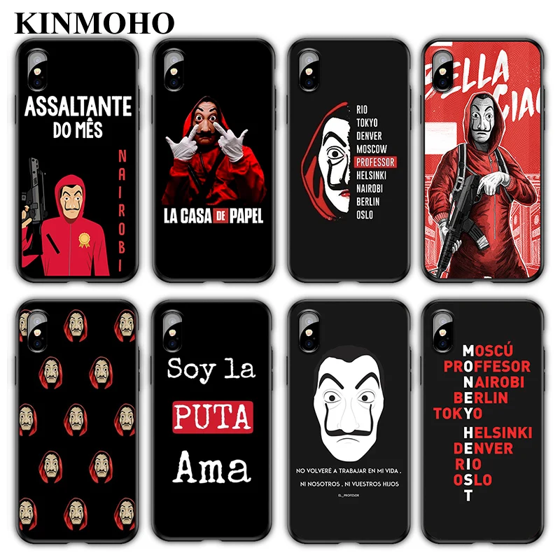 Испания ТВ La casa de papel деньги Heist телефонные чехлы Чехол для iPhone X XS MAX XR 7 8 Plus 6s 6 5S SE