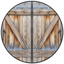 Кантри сарай дверь из твердой древесины Противоскользящий круглый ковер компьютерный стул коврик для гостиной коврик Детская спальня коврики