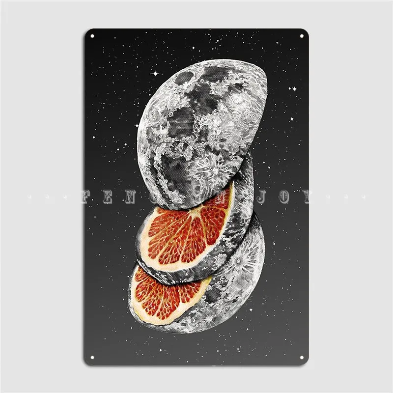 

Lunar Fruit Poster Metal Plaque Club Home Garage Club Decoration Mural Painting Tin Sign Poster