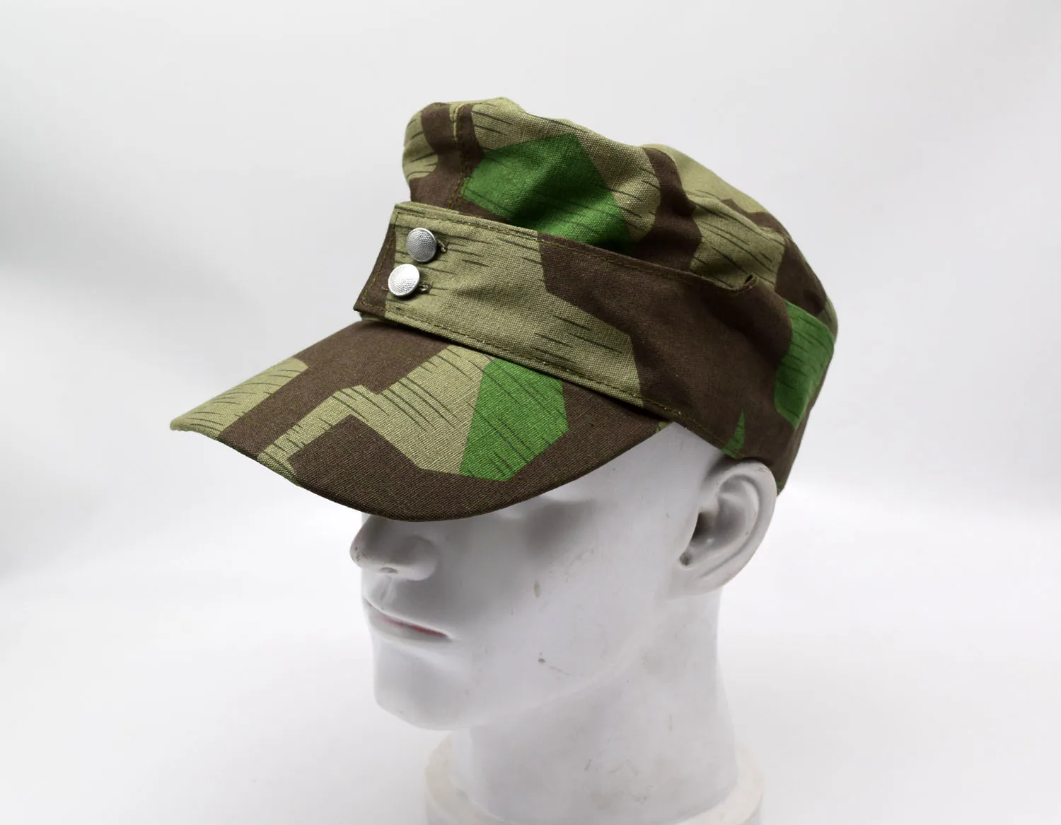 Reenactment German Army Splinter Camo Cap Hat Replica