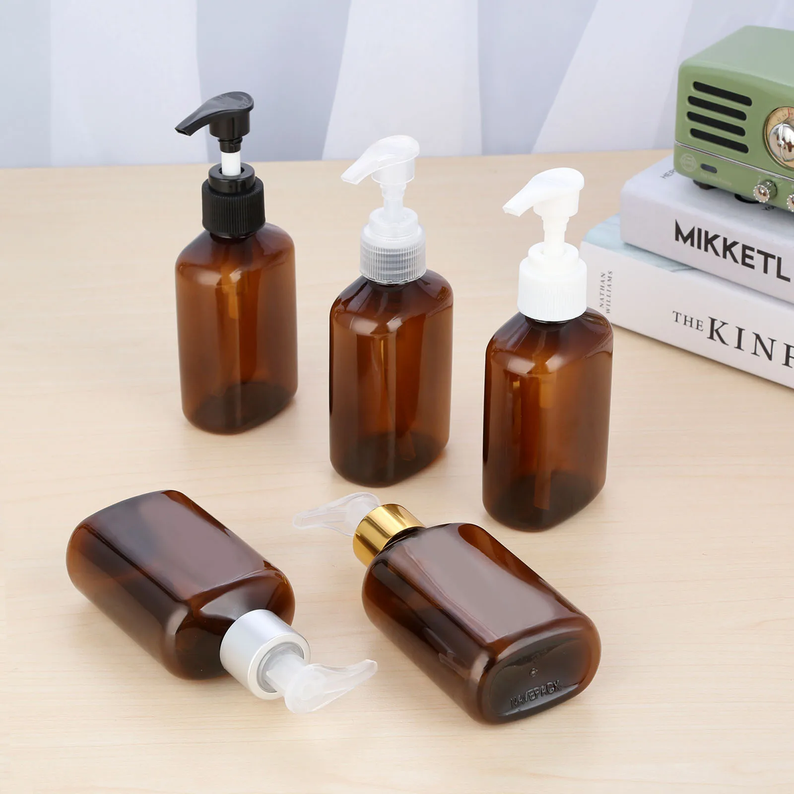 125ml Square Shaped Pump Soap Dispenser Cosmetics Bottles Bathroom Hand Sanitizer Shampoo Body Wash Lotion Empty Travel Bottle | Красота и