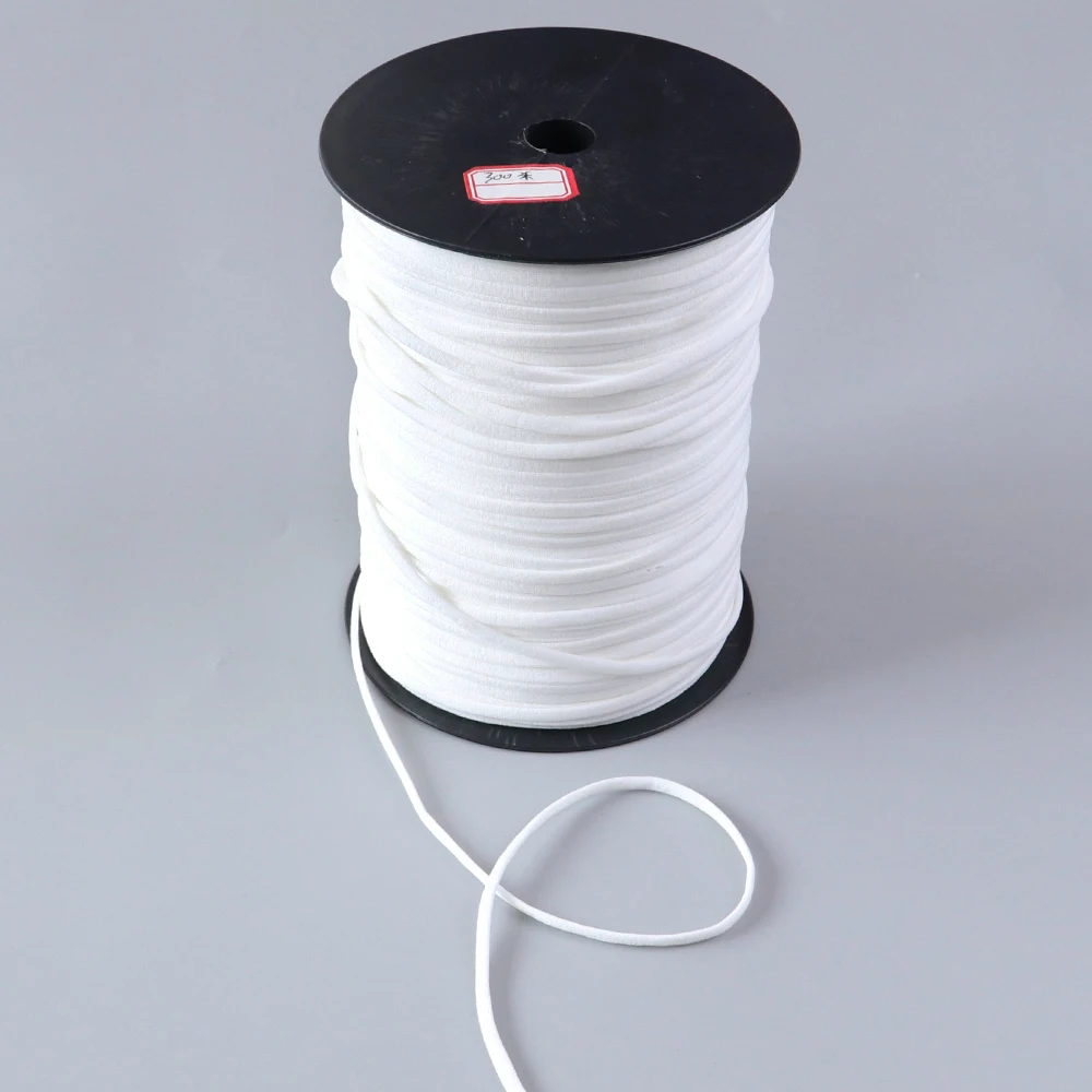 0.5cm扁绳 薄 300米-19元每斤-1斤200米左右-氨纶 70D N95 (1)